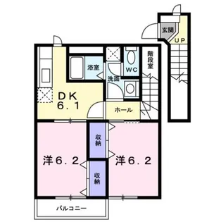 ハート・フォートC【2階】の間取り