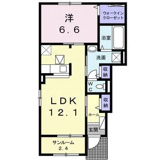 EIGHT土器東 A【1階】の間取り