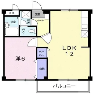 シティハイツ川地【2階】の間取り