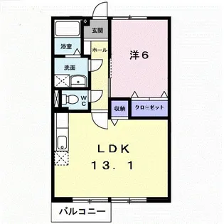 ニューエルディム伏石【2階】の間取り
