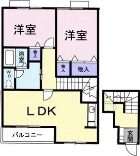 メゾニティー B【2階】の間取り