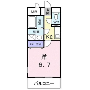 フルール・M【3階】の間取り
