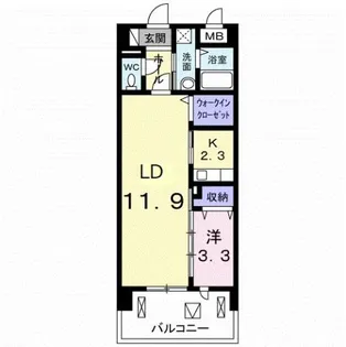 フリシュ・グランツ・K【1階】の間取り