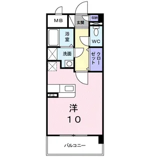 シャンドゥエピナール【1階】の間取り
