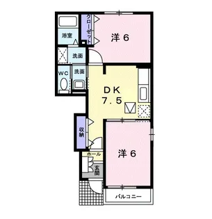 アンダンテA【1階】の間取り