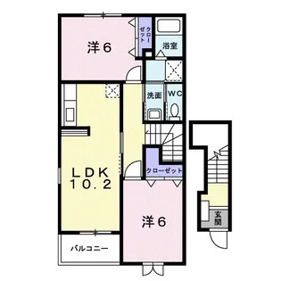 ベル・メゾン・ドゥ【2階】の間取り
