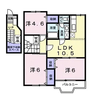 エヴァーグリーン B【2階】の間取り