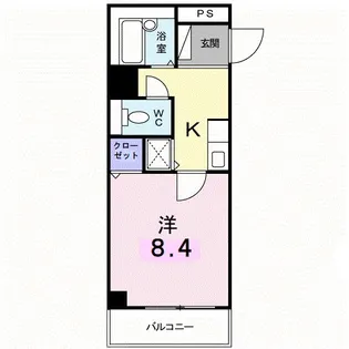 ジャンレジダンスM【2階】の間取り
