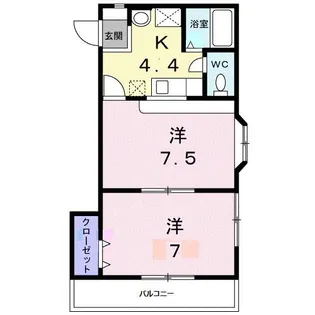 エスペランサ【2階】の間取り