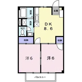カーム小林【2階】の間取り