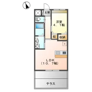 エスポワール【1階】の間取り