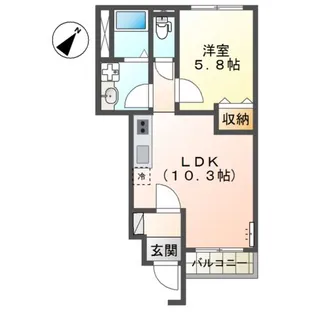 コントレール【1階】の間取り