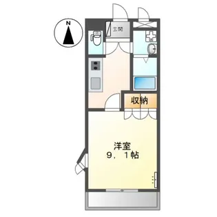ワンダーハウス B【2階】の間取り