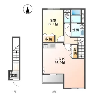 グラン フェリシア Ⅰ【2階】の間取り