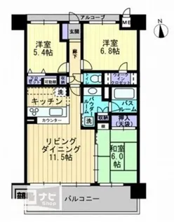 アルファステイツ高松駅前【0906号室】の間取り