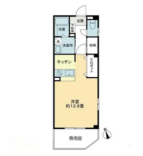 フォブールKyrie【0101号室】の間取り