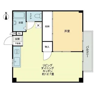 フォブール中西【0202号室】の間取り