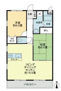 フォブール太田南【0207号室】の間取り