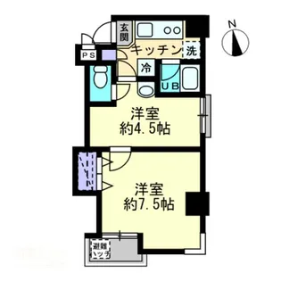 シティホワイト【0202号室】の間取り