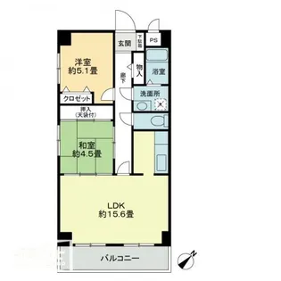 プラージュ司【0105号室】の間取り