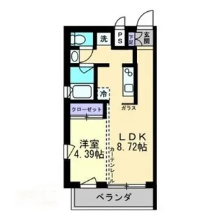 コリドールナカノ【0401号室】の間取り