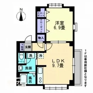 アルコリッチ【0101号室】の間取り