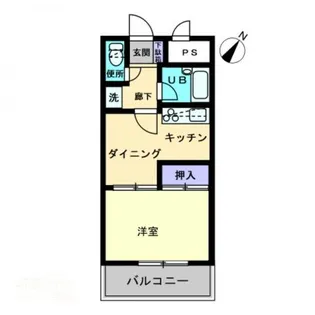 ダイアパレスポートアベニュー高松100【0308号室】の間取り