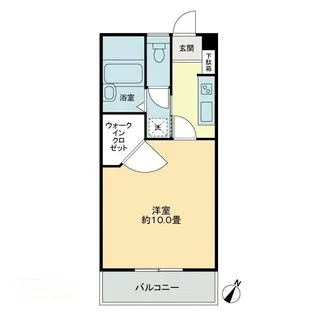 QUA WADA【0303号室】の間取り