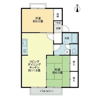 フォブールアベリアB【0206号室】の間取り