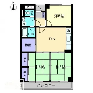 カーサ松村【0202号室】の間取り