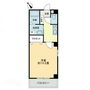 フィネス松島【0102号室】の間取り