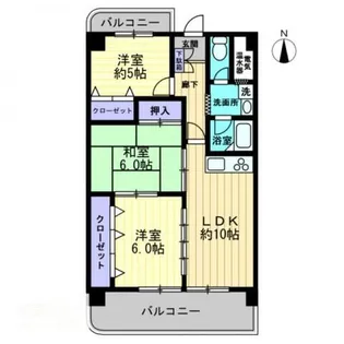 クリスタルパレス【0302号室】の間取り