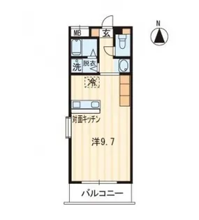 ホープTOMOⅡ【0201号室】の間取り