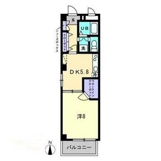 スピリア三条【0106号室】の間取り