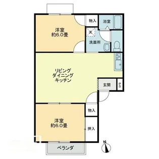 フォブール吉峰ⅡB【0B201号室】の間取り