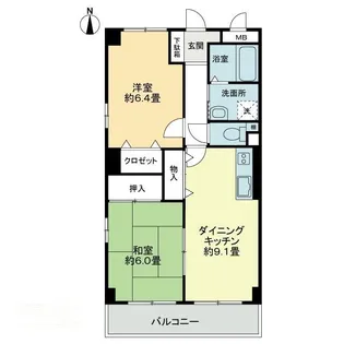 フィネス紅陽【0203号室】の間取り