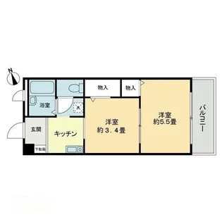 フィネス中屋敷【0306号室】の間取り