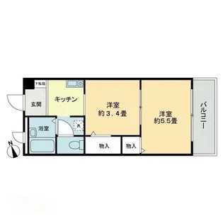 フィネス中屋敷【0405号室】の間取り