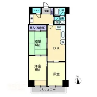 ダイアパレス丸の内【0207号室】の間取り