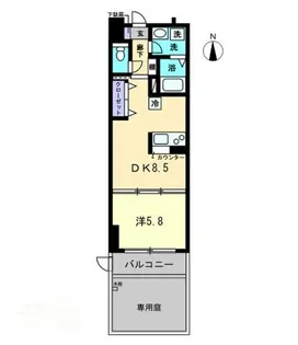 ファインスクエア錦町【0101号室】の間取り