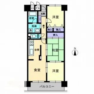 アルファステイツ木太【0802号室】の間取り