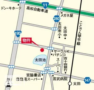 モアガーデン【0204号室】の地図