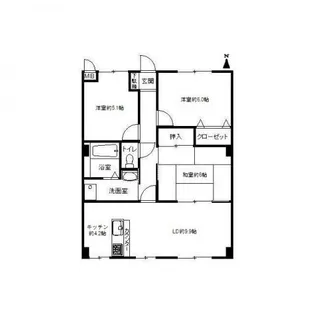 フォブールトロワやくりA【0A202号室】の間取り