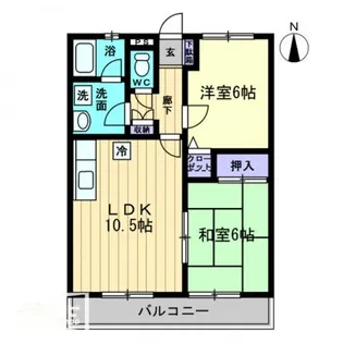 グレースハタオカ【0302号室】の間取り