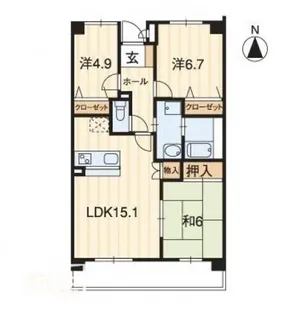 ホープTOMO【0203号室】の間取り