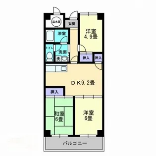 アーバン茜【0509号室】の間取り
