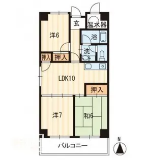 アーバン茜【0703号室】の間取り