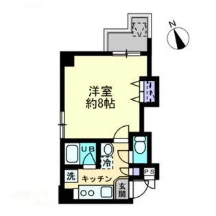 シティホワイト【0806号室】の間取り