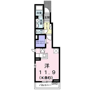 ル ボヌール A【1階】の間取り
