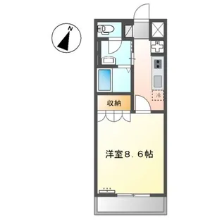 プランドール萩生【1階】の間取り